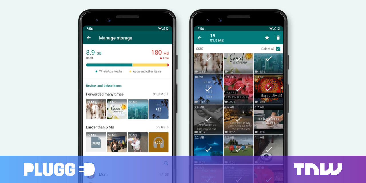 WhatsApp makes it easy to clear space on your phone