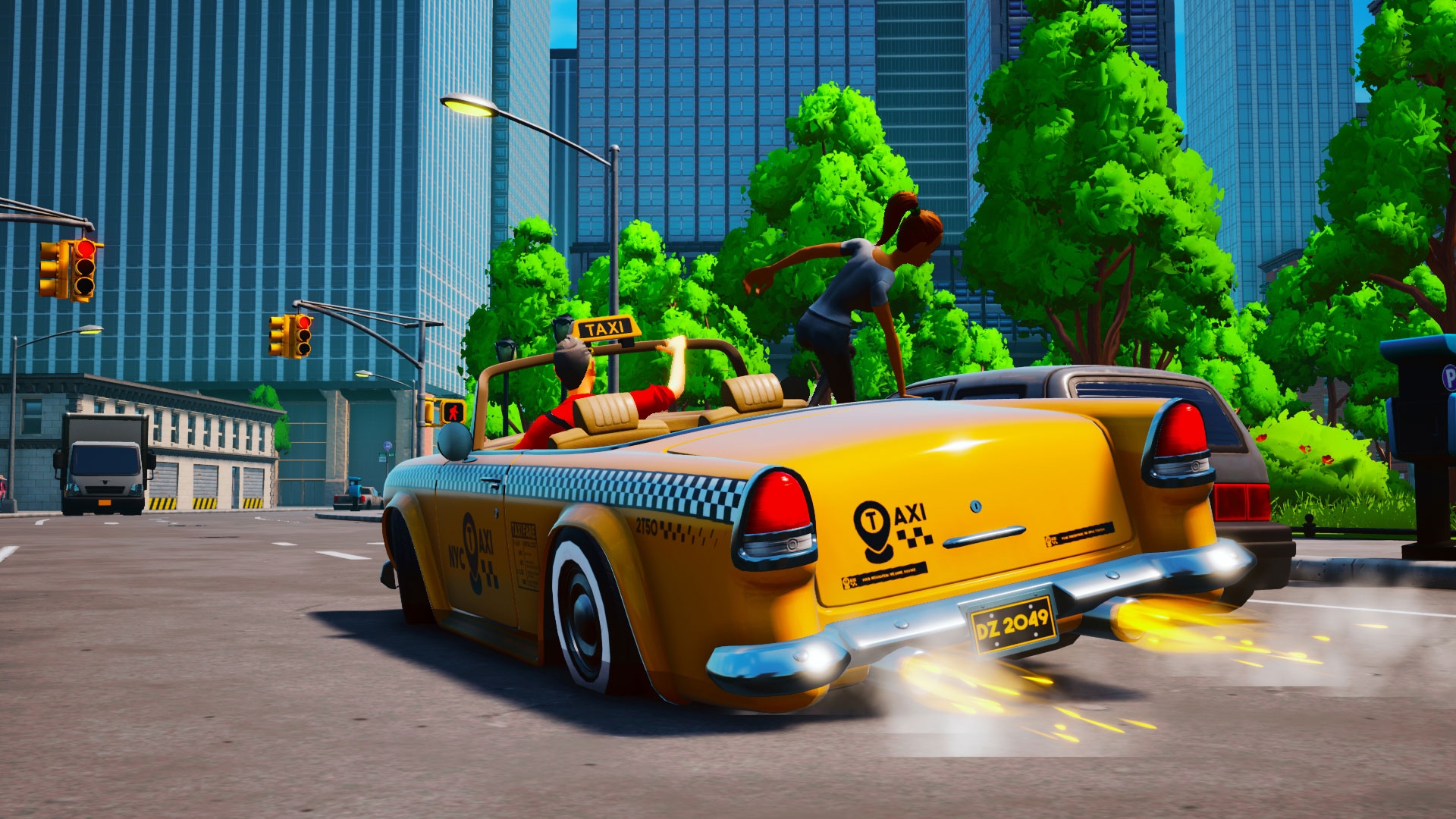Crazy Driving Taxi Chaos console game launched on February 23