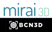 Mirai3D and BCN3D logos
