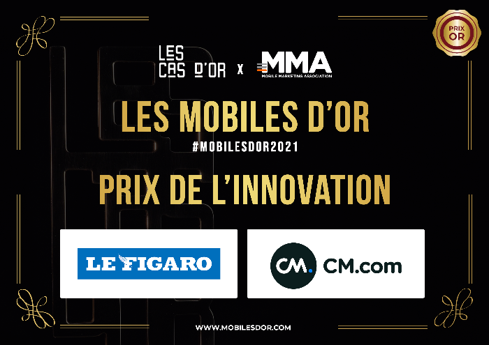 Mobiles d'Or: CM.com and Le Figaro win an innovation award!