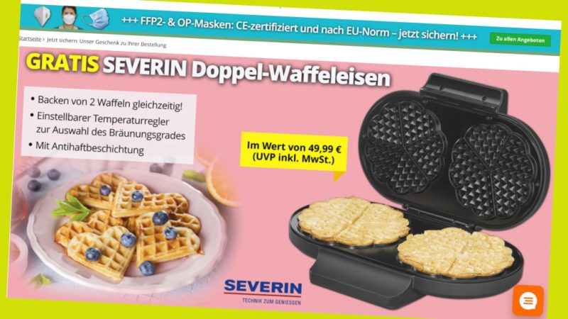 Free Deal: Get Severin Waffeleiesen at Büroshop24