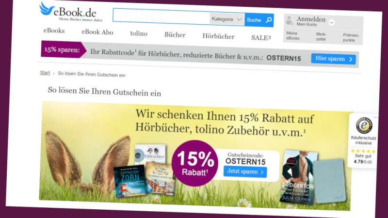 ebook.de: The Easter Deal for Book Lovers – COMPUTER BILD