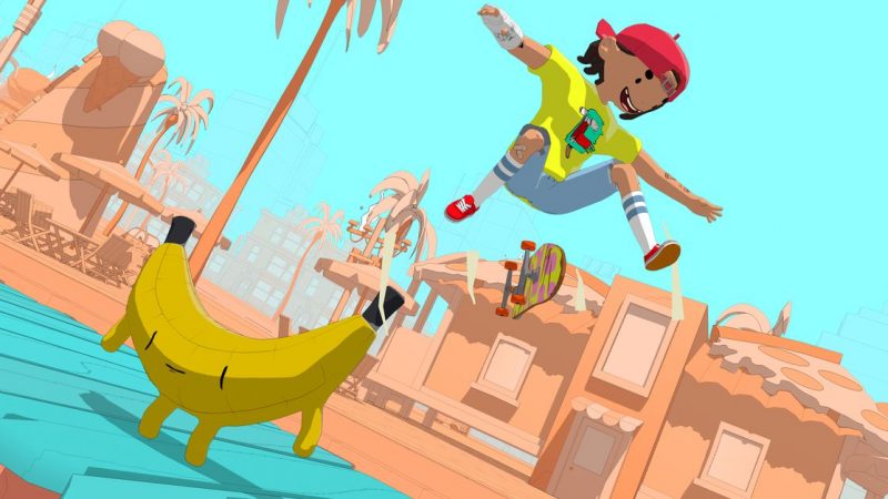 OlliOlli World ski game is similar to Adventure Time