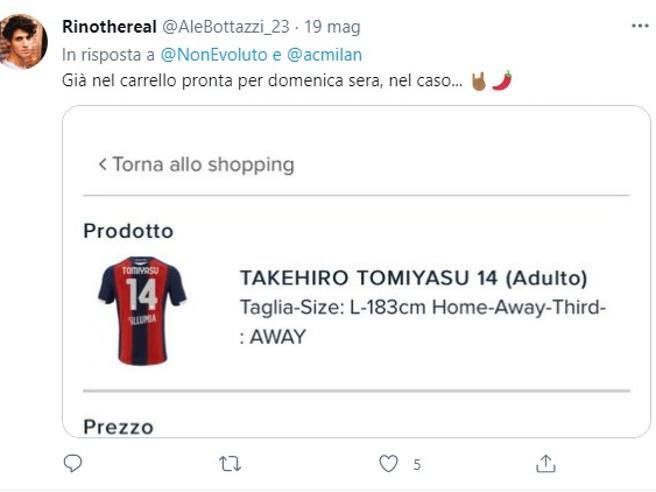 Milan fans in Bologna: “if Juventus are stopped, we will buy Rossople shirts and equipment.”