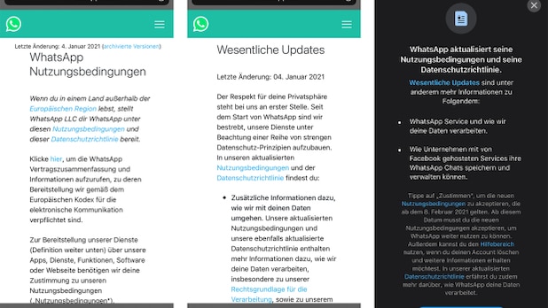 WhatsApp: Users must agree to the new data protection regulations.