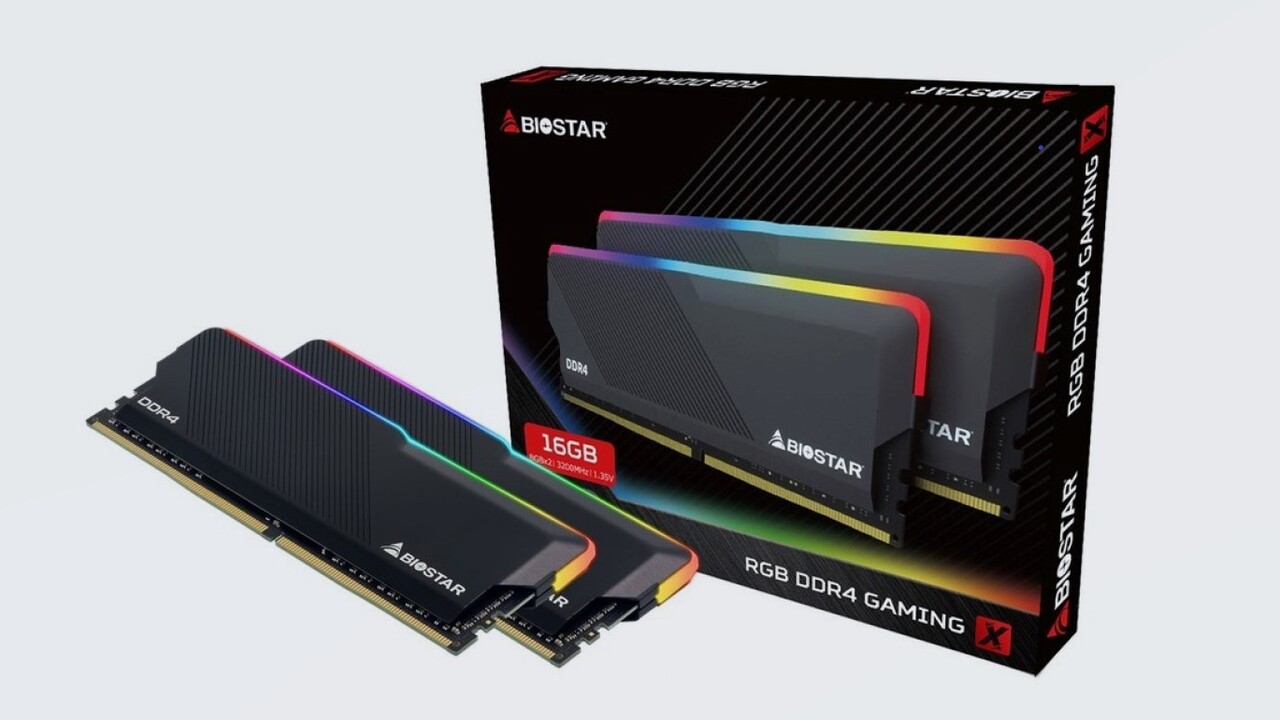 DDR4 RGB Gaming X: Biostars’ first DDR4 RAM runs at 3200 and 3600MHz
