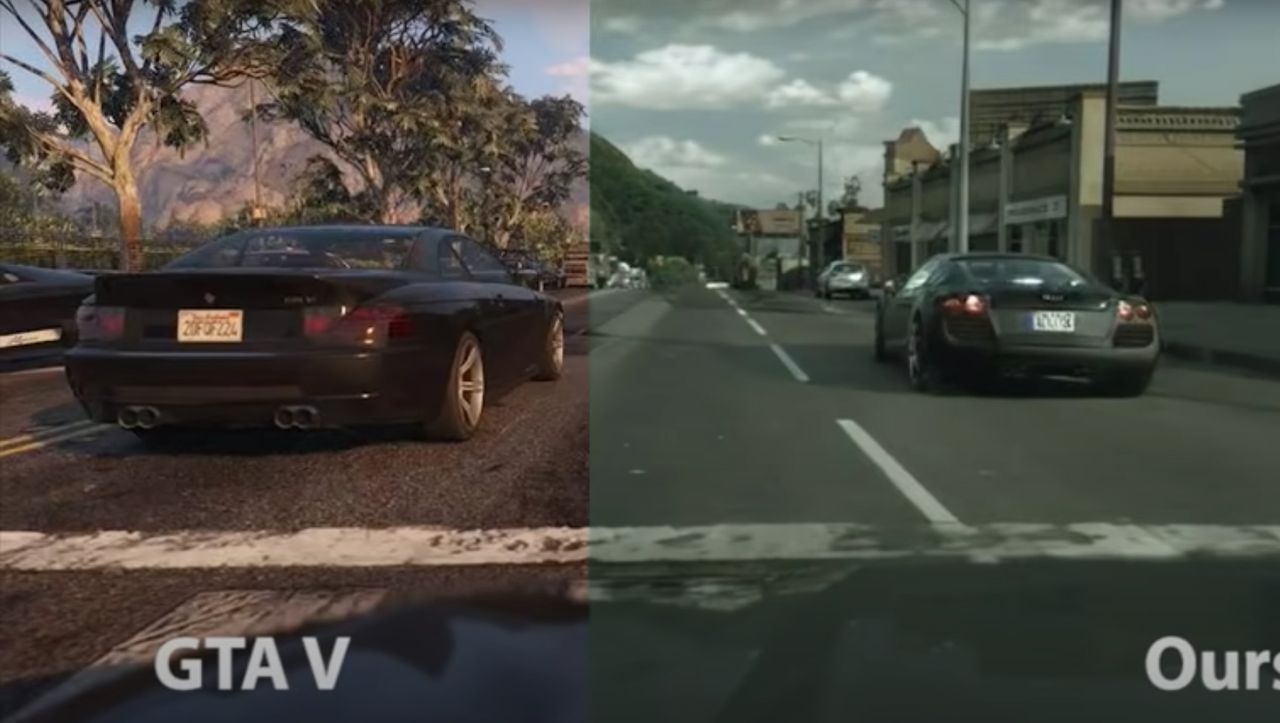 “GTA V”: AI filter that makes the game look more realistic
