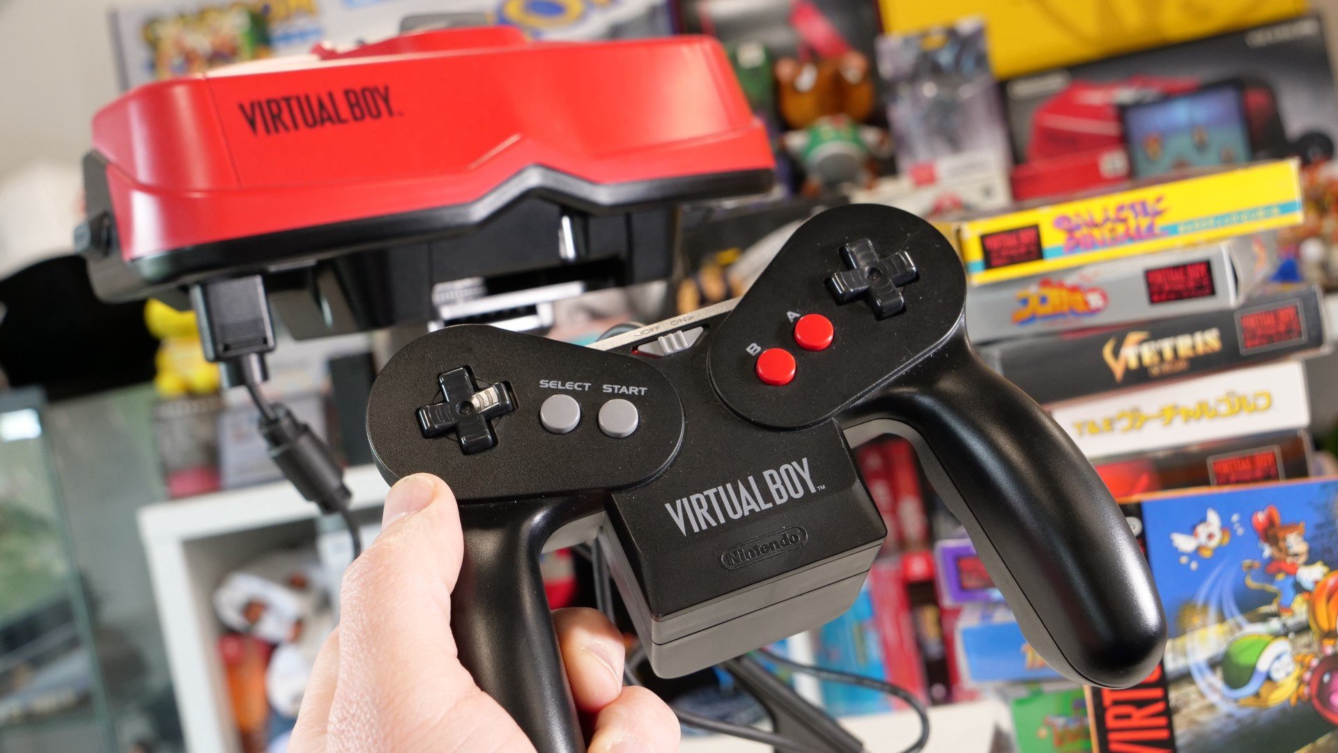 Virtual Boy Pad Console and games