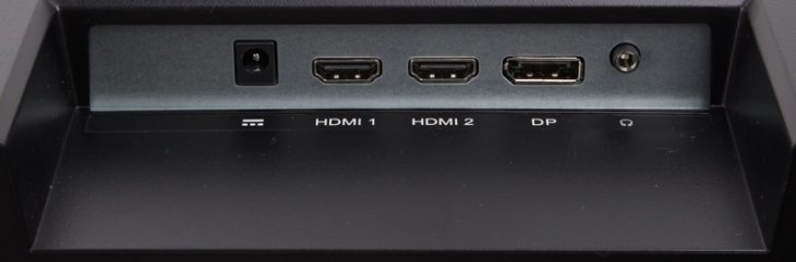 ViewSonic VX3218-PC-MHD Connections: Power, 2 x HDMI, 1 x DisplayPort and Audio