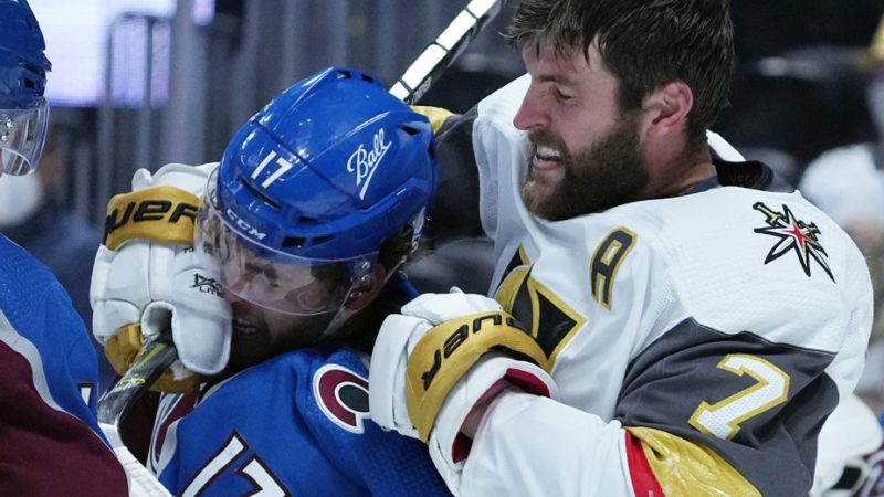 Golden Knights – Avalanche |  Physical play was at work in the first duel
