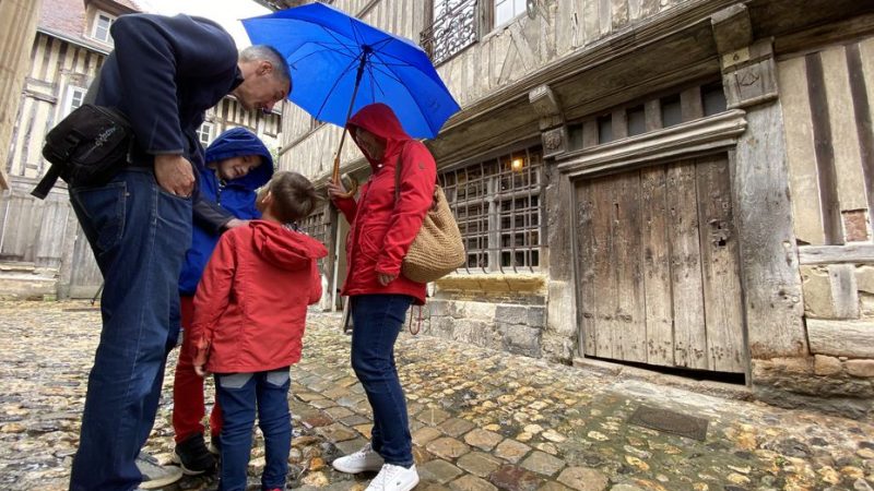 legacy.  In Honfleur, a “family fun” visit accompanied by a laptop to go back in time