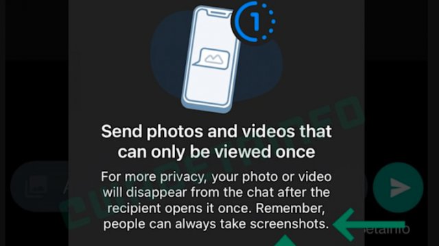 WhatsApp, incoming photos and videos that disappear