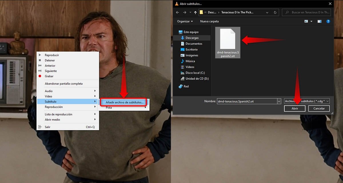 How to put subtitles manually in VLC on PC