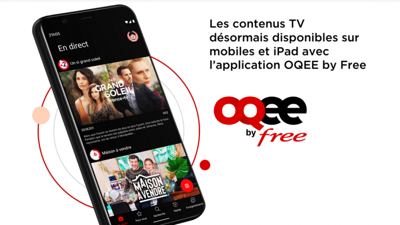 Free officially launches its Oqee app on iOS but also on Android