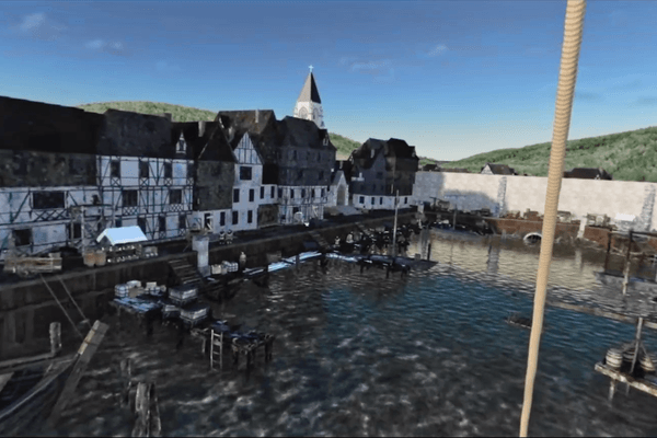 Screenshot of Honfleur Port via the Legendr app.