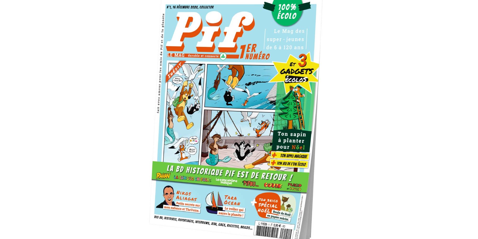 Pif is back with “Pif le Mag” and… three eco-friendly gadgets
