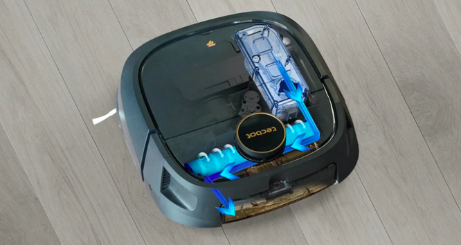 4 in 1 robotic vacuum cleaner that cleans and mops all types of floors