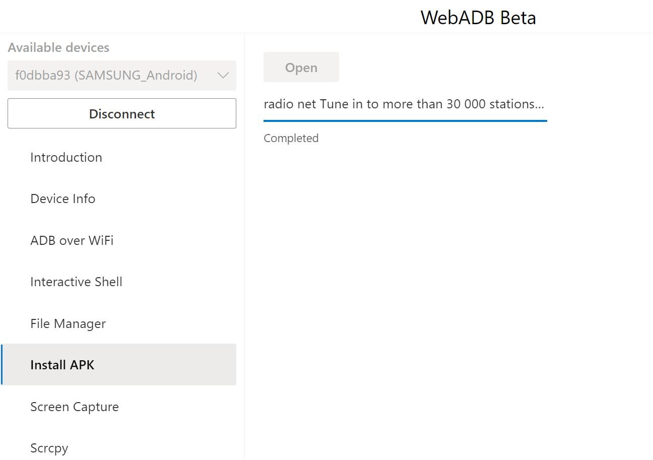 install webadb apk