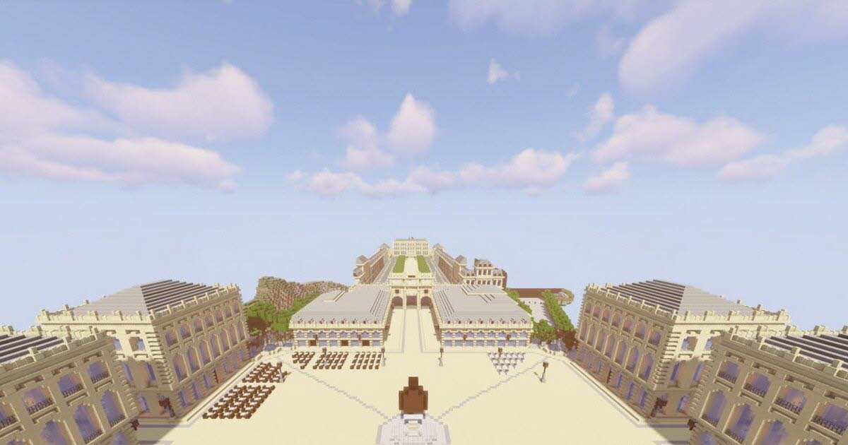 Nancy.  Place Stanislas and Place de la Carrière have been remade using Minecraft, for fun