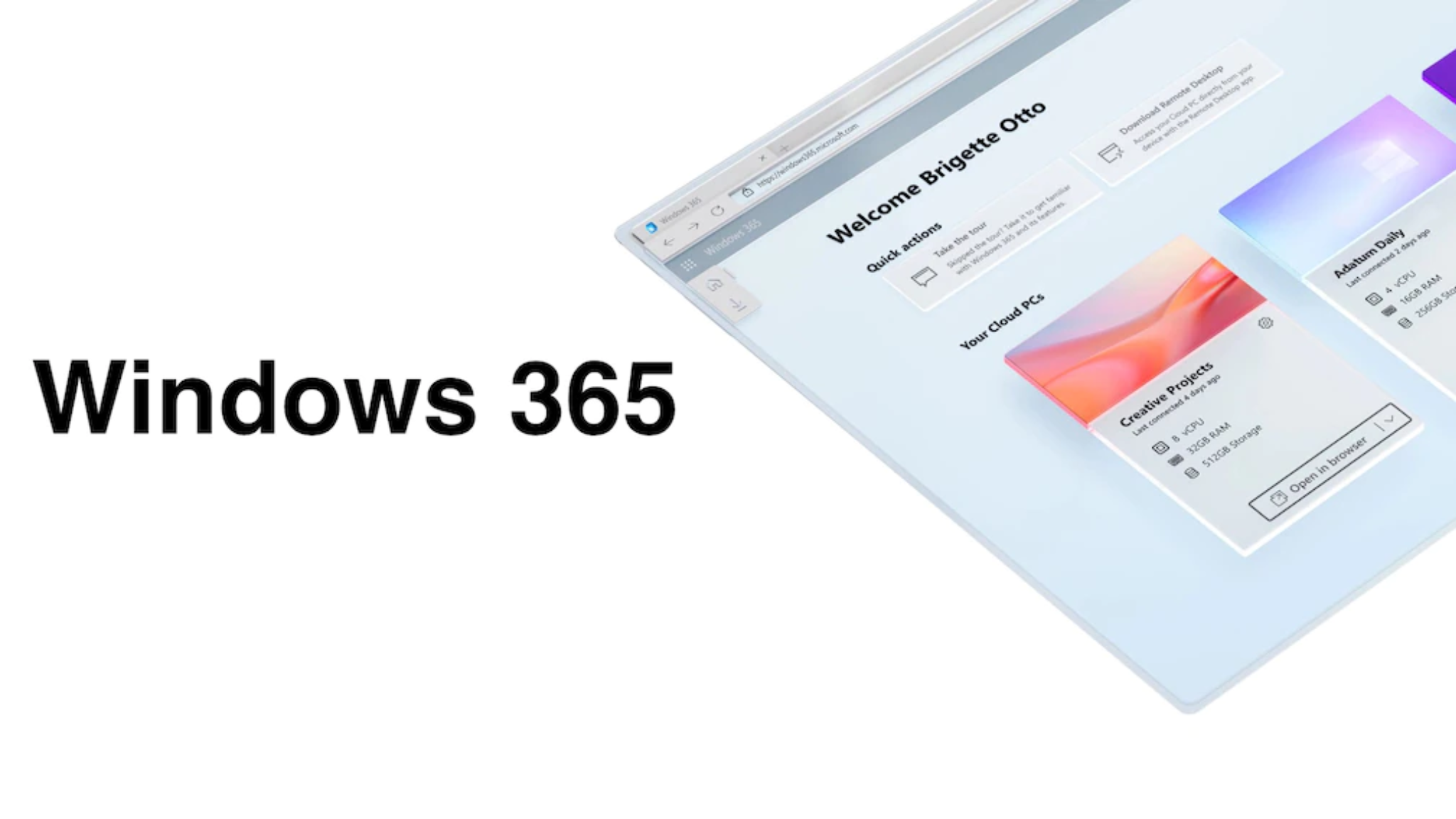 Windows 365: Easy to read login data