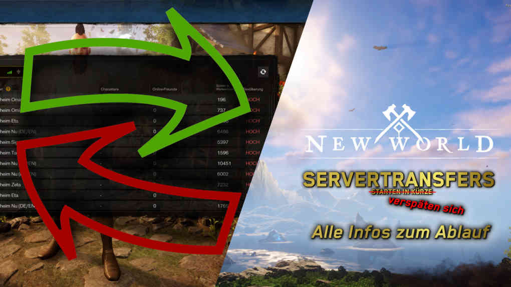 New world servers transfer delays