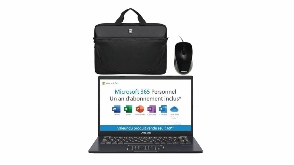 Asus 14-inch laptop and accessories for less than 300 euros at Cdiscount