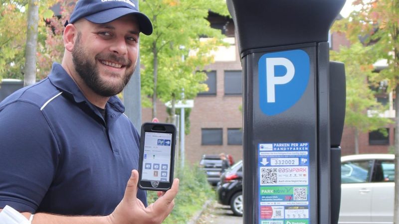 Pay for a parking ticket in Rheda-Wiedenbrück using your mobile phone