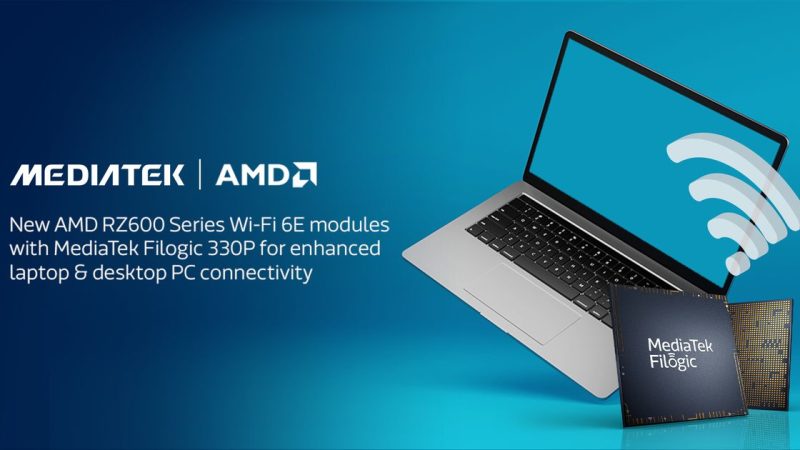 AMD and MediaTek team up to equip future Ryzen laptops with 6E wifi chips