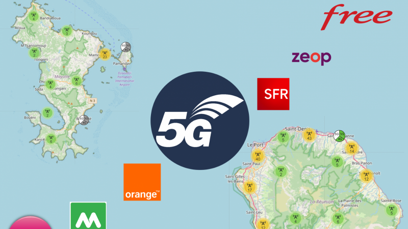 5G: Free Mobile, SFR, and Orange win the 3.5GHz spectrum at Reunion, but you still have to fight a bit on the 700MHz band