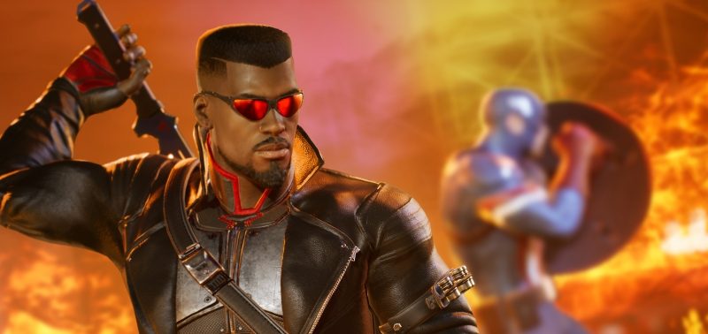 Michael Jay White (Spawn) as Blade in the Mavel’s Midnight Suns video game