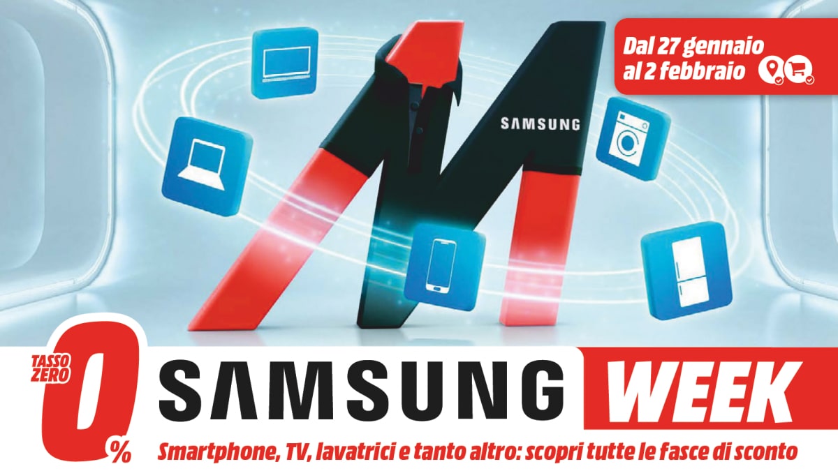 Volantino MediaWorld “Samsung Week”: Finished with over 250 views on Galaxy, notebook and TV.