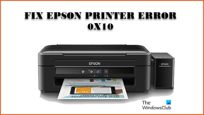 Fix Epson 0x10 Printer Error on Windows PC