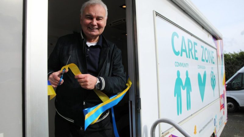 TV star Eamonn Holmes launched the Care Zone in Oldpark in North Belfast