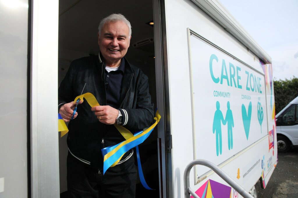 TV star Eamonn Holmes launched the Care Zone in Oldpark in North Belfast