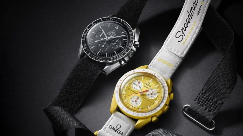 The Speedmaster MoonSwatch set by Omega x Swatch looks great
