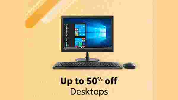 Up to 50% off desktop computers