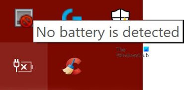 Fix No Battery Error Detected on Laptop