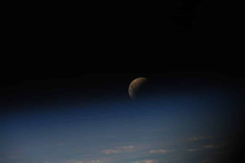 ISS lunar eclipse