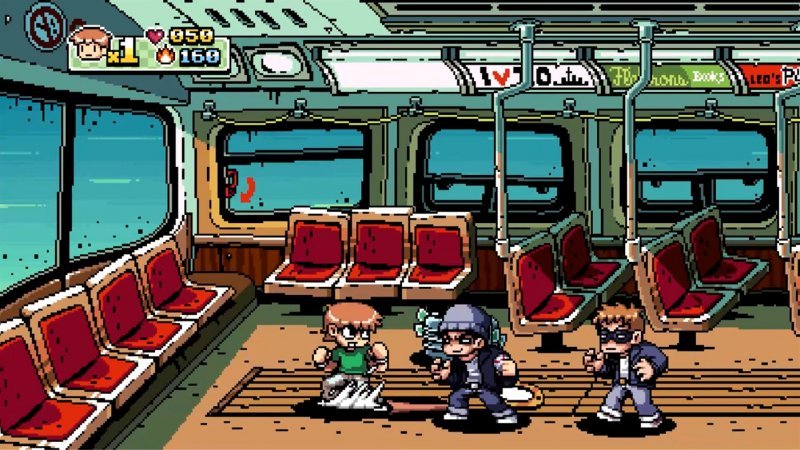 Scott Pilgrim Vs.  the World: The Game Complete Edition, our character fights two enemies
