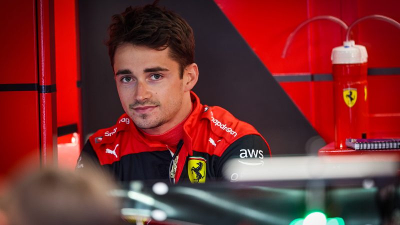 Charles Leclerc on the cover of the ‘F1 2022’ video game