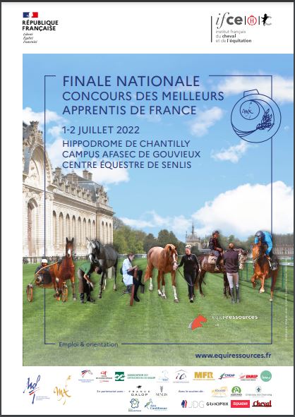 National Final for the Best Trainees in France in Equestrian Professions Chantilly Chantilly on Saturday 2 July 2022